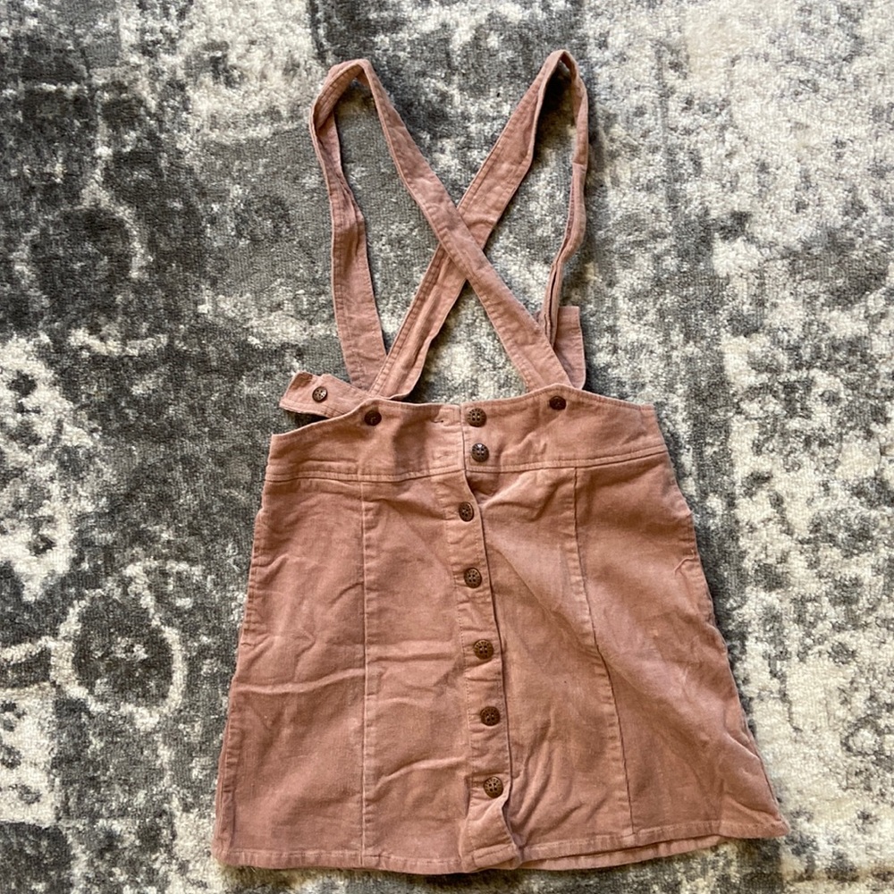 F21 Corduroy overall skirt/Jumper